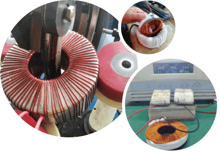 R型變壓器測試過程